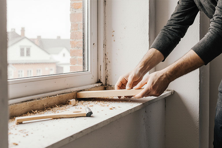 Puidust akende remont